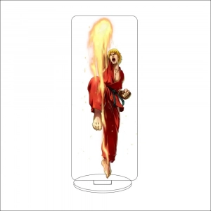 1 Anime Game Street Fighter Ryu Ken Chun-li Masters Retsu Han Juri Mike Lee Birdie Cos Custom Charm Phone Personalized, Keychain, Mô Hình Đứng Standee Anime, In 2 Mặt, Cao 6cm, Trang Trí Decor Bàn Học, Balo