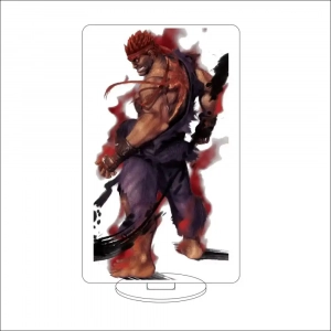 1 Anime Game Street Fighter Ryu Ken Masters Retsu Geki Joe Han Juri Birdie Chun-li Cos Custom Charm Phone Personalized, Keychain, Mô Hình Đứng Standee Anime, In 2 Mặt, Cao 6cm, Trang Trí Decor Bàn Học, Balo