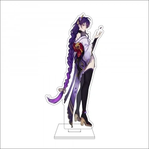 1 Anime Genshin Impact Cosplay Acrylic Figure Stand Plate Beelzebul Raiden Shogun Custom Charm Phone Personalized, Keychain, Mô Hình Đứng Standee Anime, In 2 Mặt, Cao 6cm, Trang Trí Decor Bàn Học, Balo