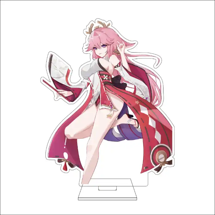 1 Anime Genshin Impact Cosplay Acrylic Figure Stand Plate Yae Miko Ornaments Gifts Custom Charm Phone Personalized, Keychain, Mô Hình Đứng Standee Anime, In 2 Mặt, Cao 6cm, Trang Trí Decor Bàn Học, Balo 2 1 Anime Genshin Impact Cosplay Acrylic Figure Stand Plate Yae Miko Ornaments Gifts Custom Charm Phone Personalized, Keychain, Mô Hình Đứng Standee Anime, In 2 Mặt, Cao 6cm, Trang Trí Decor Bàn Học, Balo - Ảnh 2