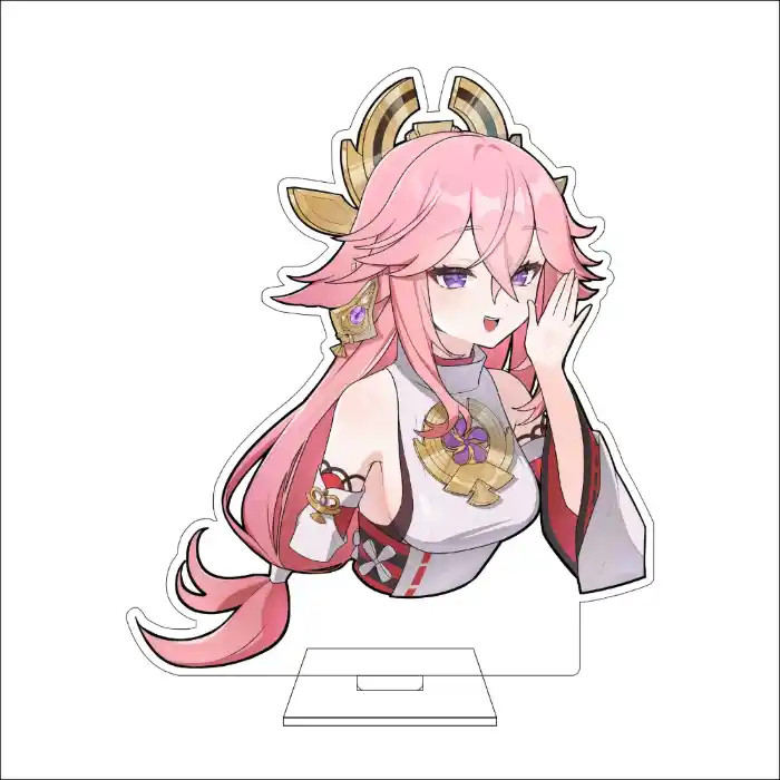 1 Anime Genshin Impact Cosplay Acrylic Figure Stand Plate Yae Miko Ornaments Gifts Custom Charm Phone Personalized, Keychain, Mô Hình Đứng Standee Anime, In 2 Mặt, Cao 6cm, Trang Trí Decor Bàn Học, Balo 5 1 Anime Genshin Impact Cosplay Acrylic Figure Stand Plate Yae Miko Ornaments Gifts Custom Charm Phone Personalized, Keychain, Mô Hình Đứng Standee Anime, In 2 Mặt, Cao 6cm, Trang Trí Decor Bàn Học, Balo - Ảnh 5