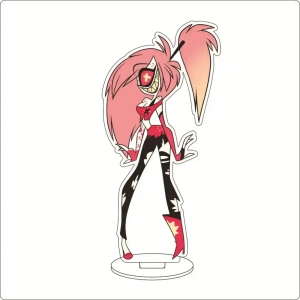 1 Anime Hazbin Hotel Angel Dust Sir Pentious Alastor Charlotte Morningstar Vaggie Cos Custom Charm Phone Personalized, Keychain, Mô Hình Đứng Standee Anime, In 2 Mặt, Cao 6cm, Trang Trí Decor Bàn Học, Balo