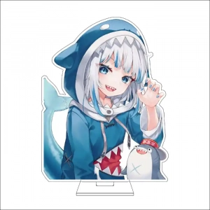 1 Anime Hololive Cosplay Acrylic Figure Stand Plate Gawr Gura Ornaments Gifts Custom Charm Phone Personalized, Keychain, Mô Hình Đứng Standee Anime, In 2 Mặt, Cao 6cm, Trang Trí Decor Bàn Học, Balo