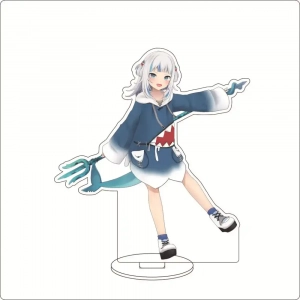 1 Anime Hololive Vtuber Gawr Gur Shark Girl Cos New Cuty Acrylic Figure Stand Ornaments Custom Charm Phone Personalized, Keychain, Mô Hình Đứng Standee Anime, In 2 Mặt, Cao 6cm, Trang Trí Decor Bàn Học, Balo