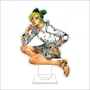 1 Anime Jojo's Bizarre Adventure Cosplay Acrylic Figure Stand Plate Jonathan Joestar Custom Charm Phone Personalized, Keychain, Mô Hình Đứng Standee Anime, In 2 Mặt, Cao 6cm, Trang Trí Decor Bàn Học, Balo