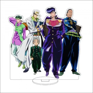 1 Anime Jojo's Bizarre Adventure Higashikata Josuke Kujou Joutarou Jolyne Kujo Cos Acrylic Custom Charm Phone Personalized, Keychain, Mô Hình Đứng Standee Anime, In 2 Mặt, Cao 6cm, Trang Trí Decor Bàn Học, Balo