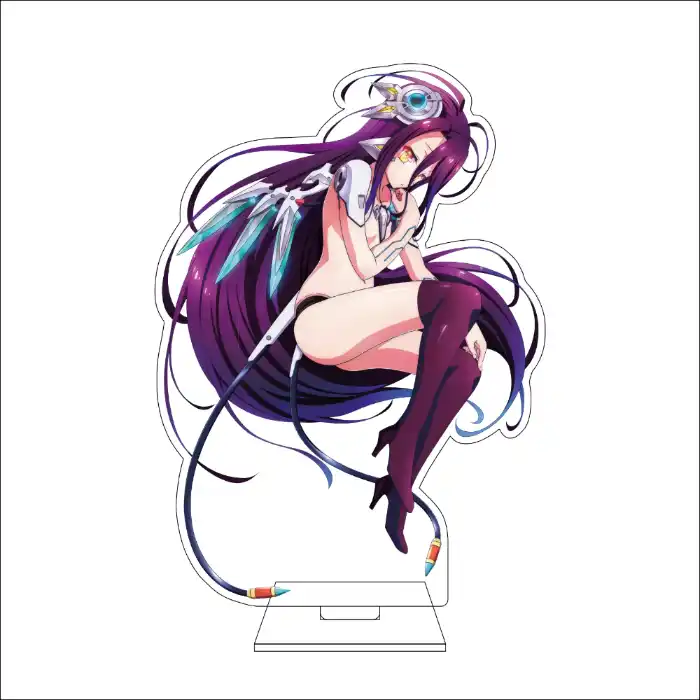 1 Anime No Game No Life Cosplay Acrylic Figure Stand Plate Jibril Shiro Sora Ornaments Custom Charm Phone Personalized, Keychain, Mô Hình Đứng Standee Anime, In 2 Mặt, Cao 6cm, Trang Trí Decor Bàn Học, Balo 3 1 Anime No Game No Life Cosplay Acrylic Figure Stand Plate Jibril Shiro Sora Ornaments Custom Charm Phone Personalized, Keychain, Mô Hình Đứng Standee Anime, In 2 Mặt, Cao 6cm, Trang Trí Decor Bàn Học, Balo - Ảnh 3