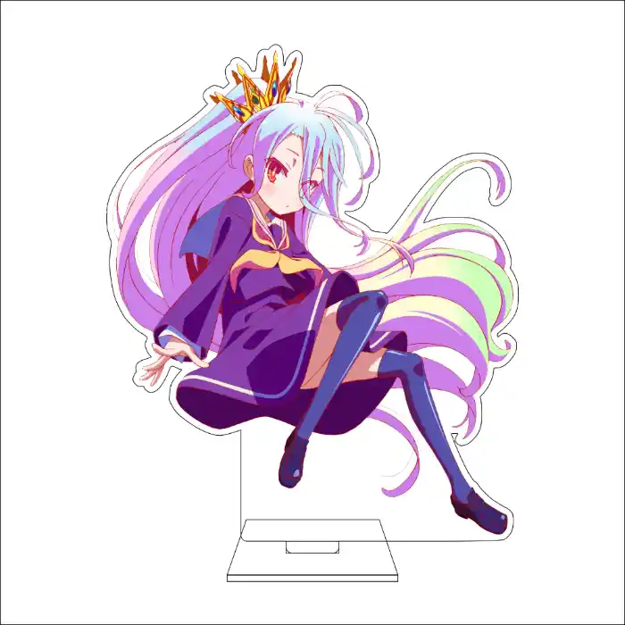 1 Anime No Game No Life Cosplay Acrylic Figure Stand Plate Jibril Shiro Sora Ornaments Custom Charm Phone Personalized, Keychain, Mô Hình Đứng Standee Anime, In 2 Mặt, Cao 6cm, Trang Trí Decor Bàn Học, Balo 4 1 Anime No Game No Life Cosplay Acrylic Figure Stand Plate Jibril Shiro Sora Ornaments Custom Charm Phone Personalized, Keychain, Mô Hình Đứng Standee Anime, In 2 Mặt, Cao 6cm, Trang Trí Decor Bàn Học, Balo - Ảnh 4