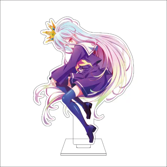 1 Anime No Game No Life Cosplay Acrylic Figure Stand Plate Jibril Shiro Sora Ornaments Custom Charm Phone Personalized, Keychain, Mô Hình Đứng Standee Anime, In 2 Mặt, Cao 6cm, Trang Trí Decor Bàn Học, Balo 9 1 Anime No Game No Life Cosplay Acrylic Figure Stand Plate Jibril Shiro Sora Ornaments Custom Charm Phone Personalized, Keychain, Mô Hình Đứng Standee Anime, In 2 Mặt, Cao 6cm, Trang Trí Decor Bàn Học, Balo - Ảnh 9