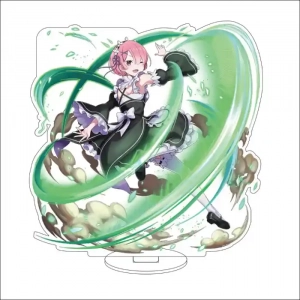 1 Anime Re:life In A Different World From Zero‌‌ Natsuki Subaru Emilia Ram Rem Cos Acrylic Custom Charm Phone Personalized, Keychain, Mô Hình Đứng Standee Anime,  In 2 Mặt, Cao 6cm, Trang Trí Decor Bàn Học, Balo