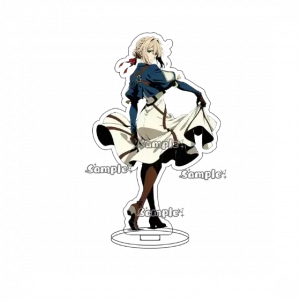 1 Anime Violet Evergarden Violet Acrylic Standee Cartoon Character Desk Display Stand Custom Charm Phone Personalized, Keychain, Mô Hình Đứng Standee Anime,  In 2 Mặt, Cao 6cm, Trang Trí Decor Bàn Học, Balo