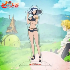 1 Charm Anime The Seven Deadly Sins Acrylic Stand Model Cosplay Characters Ornament Custom Charm Phone Personalized, Keychain, Mô Hình Đứng Standee Anime, In 2 Mặt, Cao 6cm, Trang Trí Decor Bàn Học, Balo