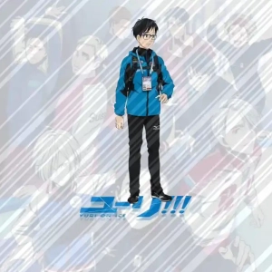 1 New Anime Yuri On Ice Acrylic Stand Model Cosplay Charm Characters Ornament Accessories Custom Charm Phone Personalized, Keychain, Mô Hình Đứng Standee Anime, In 2 Mặt, Cao 6cm, Trang Trí Decor Bàn Học, Balo