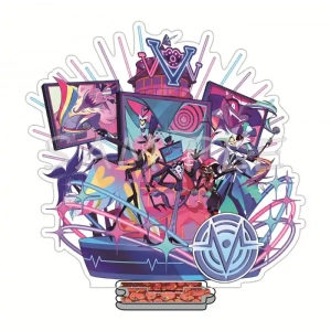 2026 New Hazbin Hotel 1 Acrylic Stand Figures Keychain Cartoon Collectible Desktop Custom Charm Phone Personalized, Keychain, Mô Hình Đứng Standee Anime, In 2 Mặt, Cao 6cm, Trang Trí Decor Bàn Học, Balo