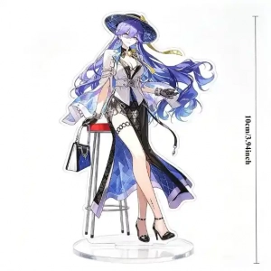 3.93inch Wuthering Waves Game Peripherals Lucilla Figure Acrylic Stand Principal Lucilla Custom Charm Phone Personalized, Keychain, Mô Hình Đứng Standee Anime, In 2 Mặt, Cao 6cm, Trang Trí Decor Bàn Học, Balo