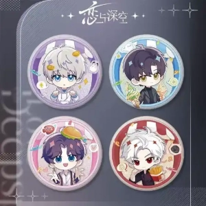 4pcs/set Game Love And Deepspace Acrylic Stand Model Plate Sylus Rafayel Pendant Keychain Custom Charm Phone Personalized, Keychain, Mô Hình Đứng Standee Anime, In 2 Mặt, Cao 6cm, Trang Trí Decor Bàn Học, Balo