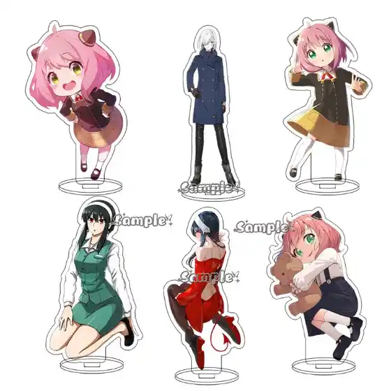 6pcs Anime Acrylic Stand Anya Forger Loid Forger Yor Family Q Version Ornament Cute Dessert Custom Charm Phone Personalized, Keychain, Mô Hình Đứng Standee Anime, In 2 Mặt, Cao 6cm, Trang Trí Decor Bàn Học, Balo 2 6pcs Anime Acrylic Stand Anya Forger Loid Forger Yor Family Q Version Ornament Cute Dessert Custom Charm Phone Personalized, Keychain, Mô Hình Đứng Standee Anime, In 2 Mặt, Cao 6cm, Trang Trí Decor Bàn Học, Balo - Ảnh 2
