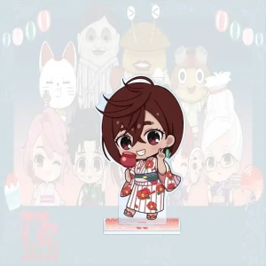 Acrylic Stand: Dandadan Cute Chibi Kimono Ver, Momo Ayase Okarun Figure Plate, Desktop Custom Charm Phone Personalized, Keychain, Mô Hình Đứng Standee Anime, In 2 Mặt, Cao 6cm, Trang Trí Decor Bàn Học, Balo