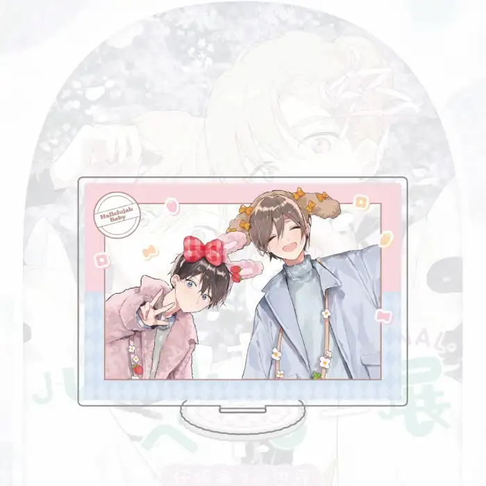 Acrylic Stand: Hallelujah Baby Manga Ver, Tou Yamakata Touka Figure Plate, Romance Bl Desktop Custom Charm Phone Personalized, Keychain, Mô Hình Đứng Standee Anime, In 2 Mặt, Cao 6cm, Trang Trí Decor Bàn Học, Balo 2 Acrylic Stand: Hallelujah Baby Manga Ver, Tou Yamakata Touka Figure Plate, Romance Bl Desktop Custom Charm Phone Personalized, Keychain, Mô Hình Đứng Standee Anime, In 2 Mặt, Cao 6cm, Trang Trí Decor Bàn Học, Balo - Ảnh 2