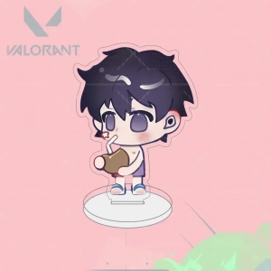 Acrylic Valorant Summer Chibi Stand Jett Keychain For Fans Collectible Figures Of Reyna Custom Charm Phone Personalized, Keychain, Mô Hình Đứng Standee Anime,  In 2 Mặt, Cao 6cm, Trang Trí Decor Bàn Học, Balo