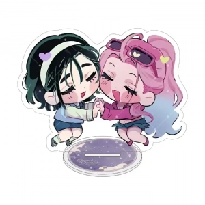 Alien Stage Cosplay Chibi Acrylic Stand Anime Sua Mizi Luka Ivan Till Figures Cute Couple Custom Charm Phone Personalized, Keychain, Mô Hình Đứng Standee Anime, In 2 Mặt, Cao 6cm, Trang Trí Decor Bàn Học, Balo