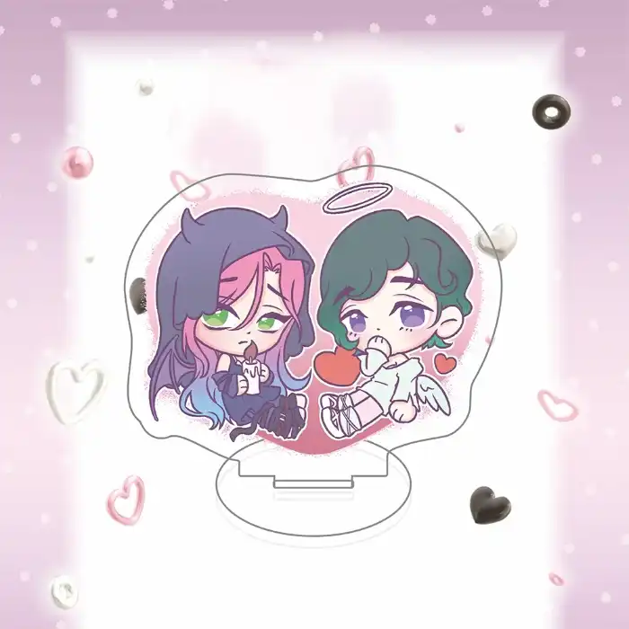 Alien Stage Mizi Sua Acrylic Stand Keychain Chibi Figure Angel Devil Heart Standing Sign Desk Custom Charm Phone Personalized, Keychain, Mô Hình Đứng Standee Anime, In 2 Mặt, Cao 6cm, Trang Trí Decor Bàn Học, Balo 2 Alien Stage Mizi Sua Acrylic Stand Keychain Chibi Figure Angel Devil Heart Standing Sign Desk Custom Charm Phone Personalized, Keychain, Mô Hình Đứng Standee Anime, In 2 Mặt, Cao 6cm, Trang Trí Decor Bàn Học, Balo - Ảnh 2