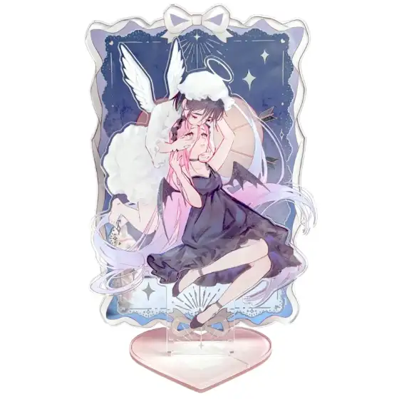 Angel Devil Couple Acrylic Standee Set Lace Scene Love Decor Romantic Gift Room Display Custom Charm Phone Personalized, Keychain, Mô Hình Đứng Standee Anime, In 2 Mặt, Cao 6cm, Trang Trí Decor Bàn Học, Balo 1 Angel Devil Couple Acrylic Standee Set Lace Scene Love Decor Romantic Gift Room Display Custom Charm Phone Personalized, Keychain, Mô Hình Đứng Standee Anime, In 2 Mặt, Cao 6cm, Trang Trí Decor Bàn Học, Balo