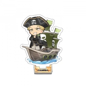 Anime Attack On Titan Eren Yeager 1 Acrylic Stand Keychain Pirate Ship Chibi Figure Custom Charm Phone Personalized, Keychain, Mô Hình Đứng Standee Anime, In 2 Mặt, Cao 6cm, Trang Trí Decor Bàn Học, Balo