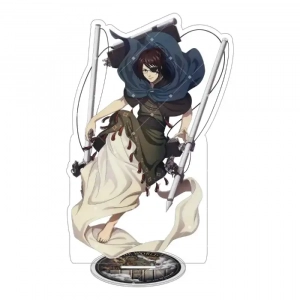 Anime Attack On Titan Figure Eren Levi Mikasa Armin Hange Acrylic Stand Model Plate Keychain Custom Charm Phone Personalized, Keychain, Mô Hình Đứng Standee Anime, In 2 Mặt, Cao 6cm, Trang Trí Decor Bàn Học, Balo