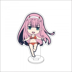 Anime darling In The Franxx Cos 002 Zero Two Ichigo Kokoro Ikuno Figure Acrylic Stand Custom Charm Phone Personalized, Keychain, Mô Hình Đứng Standee Anime, In 2 Mặt, Cao 6cm, Trang Trí Decor Bàn Học, Balo
