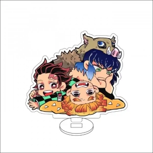 Anime Demon Slayer Agatsuma Zen'itsu Kamado Nezuko Kamado Tanjirō Cos Acrylic Figure Custom Charm Phone Personalized, Keychain, Mô Hình Đứng Standee Anime, In 2 Mặt, Cao 6cm, Trang Trí Decor Bàn Học, Balo