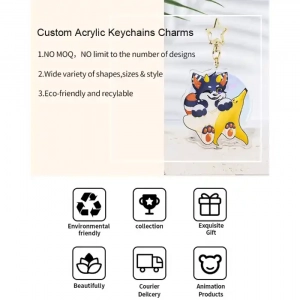 Anime Figure Clear Custom Acrylic Stand Model Plate Transparent Holographic Printing Desk Custom Charm Phone Personalized, Keychain, Mô Hình Đứng Standee Anime, In 2 Mặt, Cao 6cm, Trang Trí Decor Bàn Học, Balo