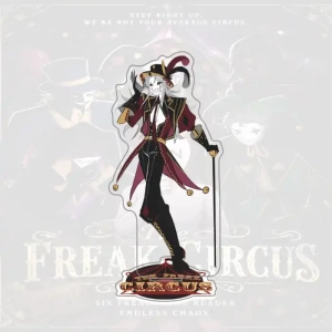 Anime Freak Circus Acrylic Standee Jester Clown Figure Desk Model Plate Ornament Desk Decor Custom Charm Phone Personalized, Keychain, Mô Hình Đứng Standee Anime,  In 2 Mặt, Cao 6cm, Trang Trí Decor Bàn Học, Balo