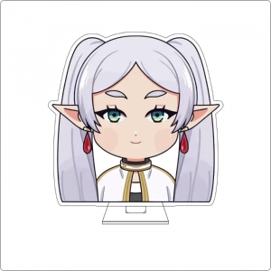 Anime Frieren: Beyond Journey's End Cosplay Cute Acrylic Figure Stand Plate Fern Himmel Custom Charm Phone Personalized, Keychain, Mô Hình Đứng Standee Anime, In 2 Mặt, Cao 6cm, Trang Trí Decor Bàn Học, Balo