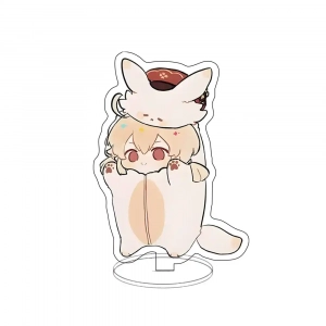 Anime Game Cosplay Acrylic Action Figure Zhongli Tartaglia Stand Model Toy Cute Desk Decor Custom Charm Phone Personalized, Keychain, Mô Hình Đứng Standee Anime, In 2 Mặt, Cao 6cm, Trang Trí Decor Bàn Học, Balo
