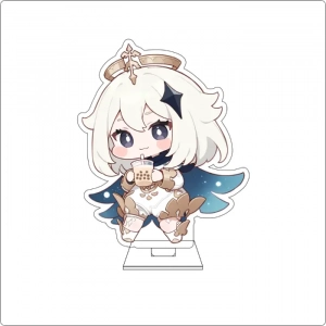 Anime Genshin Impact Cosplay Cute Acrylic Figure Stand Plate Barbara Gunnhildr Amber Custom Charm Phone Personalized, Keychain, Mô Hình Đứng Standee Anime, In 2 Mặt, Cao 6cm, Trang Trí Decor Bàn Học, Balo