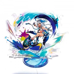Anime Genshin Impact Figure Varka Zibai Acrylic Stand Model Plate 1pc Desk Decor Standing Custom Charm Phone Personalized, Keychain, Mô Hình Đứng Standee Anime,  In 2 Mặt, Cao 6cm, Trang Trí Decor Bàn Học, Balo