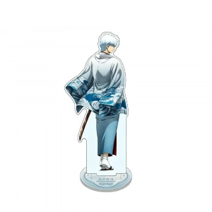 Anime Gintama Sakata Gintoki 1 Elegant Back Pose Acrylic Stand Keychain Kawaii Choice Custom Charm Phone Personalized, Keychain, Mô Hình Đứng Standee Anime, In 2 Mặt, Cao 6cm, Trang Trí Decor Bàn Học, Balo