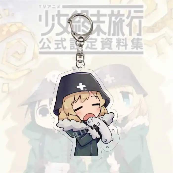 Anime Girl Last Tour Keychain Stand Cartoon Figure Shoujo Shuumatsu Ryokou Chito Acrylic Custom Charm Phone Personalized, Keychain, Mô Hình Đứng Standee Anime, In 2 Mặt, Cao 6cm, Trang Trí Decor Bàn Học, Balo 2 Anime Girl Last Tour Keychain Stand Cartoon Figure Shoujo Shuumatsu Ryokou Chito Acrylic Custom Charm Phone Personalized, Keychain, Mô Hình Đứng Standee Anime, In 2 Mặt, Cao 6cm, Trang Trí Decor Bàn Học, Balo - Ảnh 2