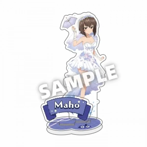 Anime Girls Und Panzer Acrylic Stand Figure Nishizumi Miho Wedding Dress Ver. Model Plate Custom Charm Phone Personalized, Keychain, Mô Hình Đứng Standee Anime, In 2 Mặt, Cao 6cm, Trang Trí Decor Bàn Học, Balo