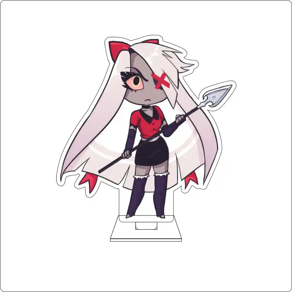 Anime Hazbin Cosplay Cute Acrylic Figure Stand Plate Charlie Morningstar Vaggie Angel Custom Charm Phone Personalized, Keychain, Mô Hình Đứng Standee Anime, In 2 Mặt, Cao 6cm, Trang Trí Decor Bàn Học, Balo 3 Anime Hazbin Cosplay Cute Acrylic Figure Stand Plate Charlie Morningstar Vaggie Angel Custom Charm Phone Personalized, Keychain, Mô Hình Đứng Standee Anime, In 2 Mặt, Cao 6cm, Trang Trí Decor Bàn Học, Balo - Ảnh 3
