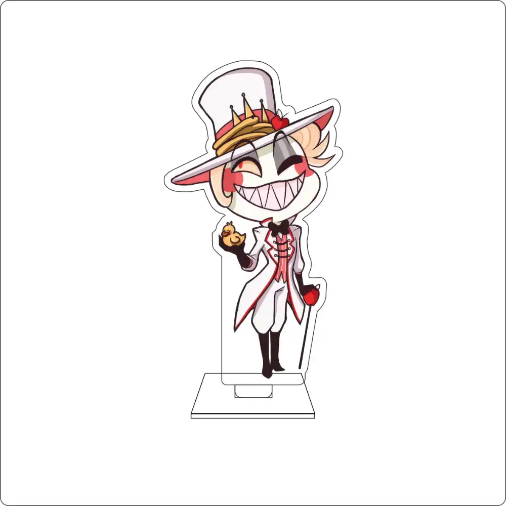 Anime Hazbin Cosplay Cute Acrylic Figure Stand Plate Charlie Morningstar Vaggie Angel Custom Charm Phone Personalized, Keychain, Mô Hình Đứng Standee Anime, In 2 Mặt, Cao 6cm, Trang Trí Decor Bàn Học, Balo 4 Anime Hazbin Cosplay Cute Acrylic Figure Stand Plate Charlie Morningstar Vaggie Angel Custom Charm Phone Personalized, Keychain, Mô Hình Đứng Standee Anime, In 2 Mặt, Cao 6cm, Trang Trí Decor Bàn Học, Balo - Ảnh 4
