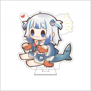 Anime hololive Cosplay Cute Acrylic Figure Stand Plate Gawr Gura Ornaments Gifts Custom Charm Phone Personalized, Keychain, Mô Hình Đứng Standee Anime, In 2 Mặt, Cao 6cm, Trang Trí Decor Bàn Học, Balo
