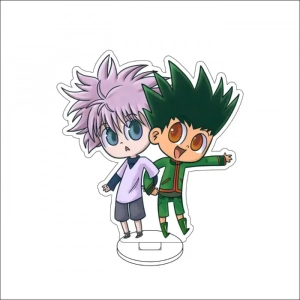 Anime hunter×hunter Cos Gon· Css Killua Zoldyck Curarpikt Figure Acrylic Stand Cute Custom Charm Phone Personalized, Keychain, Mô Hình Đứng Standee Anime, In 2 Mặt, Cao 6cm, Trang Trí Decor Bàn Học, Balo