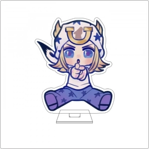 Anime Jojo's Bizarre Adventure Cosplay Cute Acrylic Figure Stand Plate Jotaro Kujo Custom Charm Phone Personalized, Keychain, Mô Hình Đứng Standee Anime, In 2 Mặt, Cao 6cm, Trang Trí Decor Bàn Học, Balo