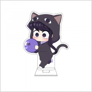 Anime komi Can't Communicate Cosplay Cute Acrylic Figure Stand Plate Komi Shouko Custom Charm Phone Personalized, Keychain, Mô Hình Đứng Standee Anime, In 2 Mặt, Cao 6cm, Trang Trí Decor Bàn Học, Balo