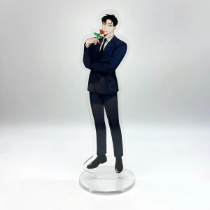 Anime Manwha Acrylic Stand Rose And Champagne Leewoon Figure Display Korean Bl Manga Goods Custom Charm Phone Personalized, Keychain, Mô Hình Đứng Standee Anime,  In 2 Mặt, Cao 6cm, Trang Trí Decor Bàn Học, Balo