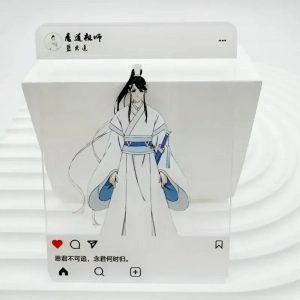Anime Mo Dao Zu Shi Acrylic Figure Stand Model Transparent Card Lan Wangji Wei Wuxian Person Custom Charm Phone Personalized, Keychain, Mô Hình Đứng Standee Anime, In 2 Mặt, Cao 6cm, Trang Trí Decor Bàn Học, Balo