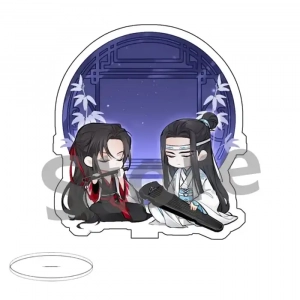 Anime Mo Dao Zu Shi Cute Acrylic Stand Figure Lan Wangji Wei Wuxian Cartoon Desk Decor Custom Charm Phone Personalized, Keychain, Mô Hình Đứng Standee Anime, In 2 Mặt, Cao 6cm, Trang Trí Decor Bàn Học, Balo