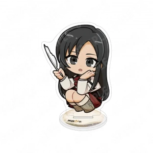 Anime Mushoku Tensei Acrylic Cute Chibi Sitting Pose Stand Keychain Roxy Eris Rudy Custom Charm Phone Personalized, Keychain, Mô Hình Đứng Standee Anime,  In 2 Mặt, Cao 6cm, Trang Trí Decor Bàn Học, Balo
